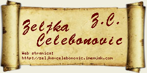 Željka Čelebonović vizit kartica